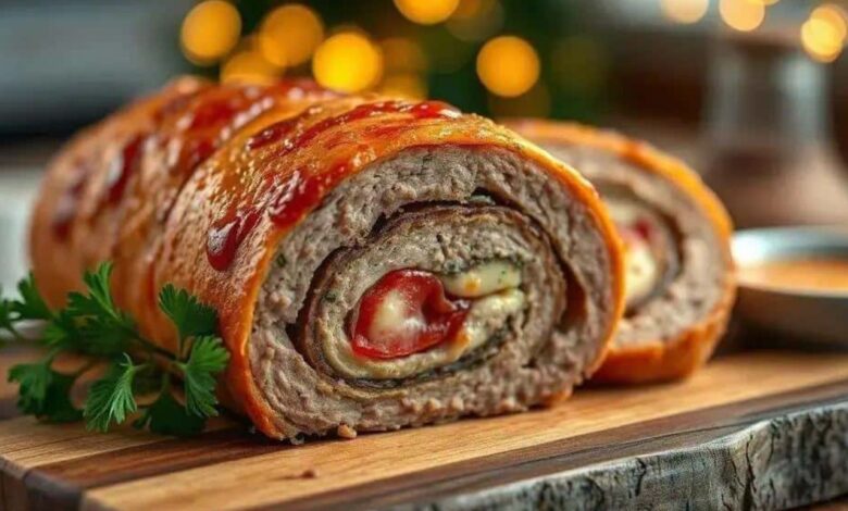 rocambole de carne moída