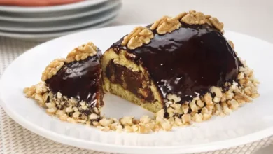 Bolo de Páscoa de Chocolate e Nozes