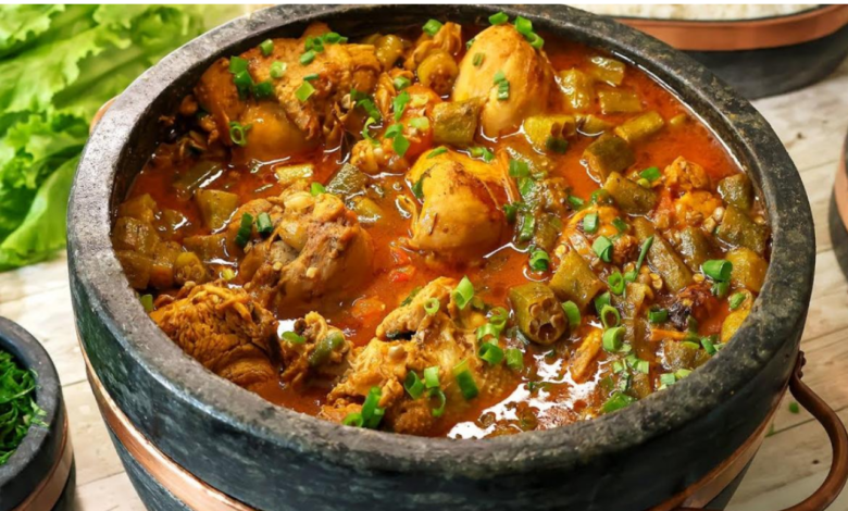 frango com quiabo tradicional