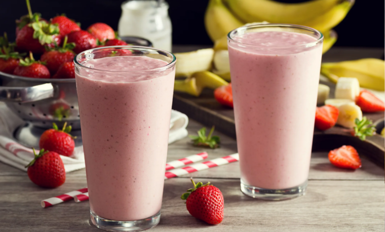 Smoothie de Morango Cremoso com Iogurte