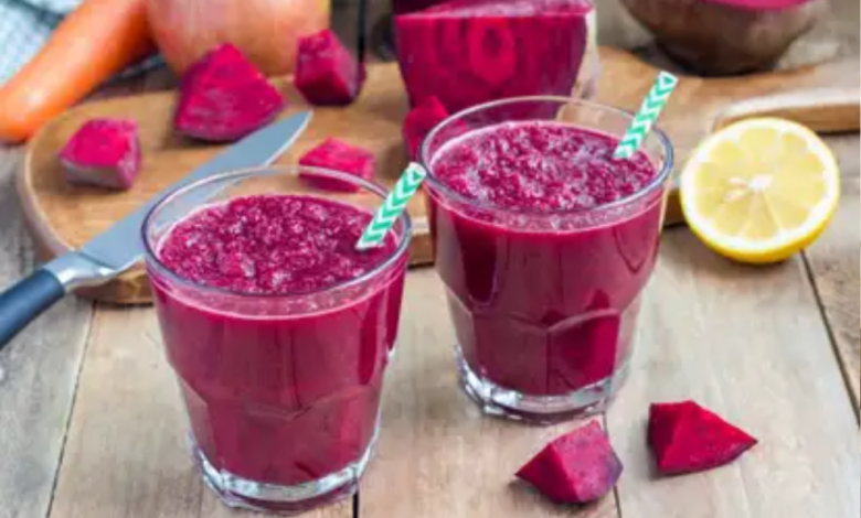 Suco Rosa Detox com Beterraba