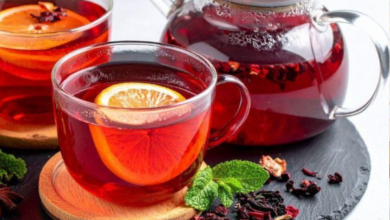 Chá de Hibisco Gelado com Limão