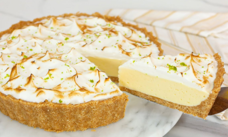 Torta de Limão Cremosa com Merengue