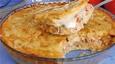 Torta de Frango Cremosa Simples