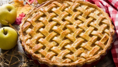Torta de Maçã Caramelizada Americana