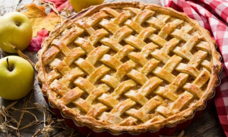 Torta de Maçã Caramelizada Americana