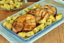 Peixe Assado com Batatas